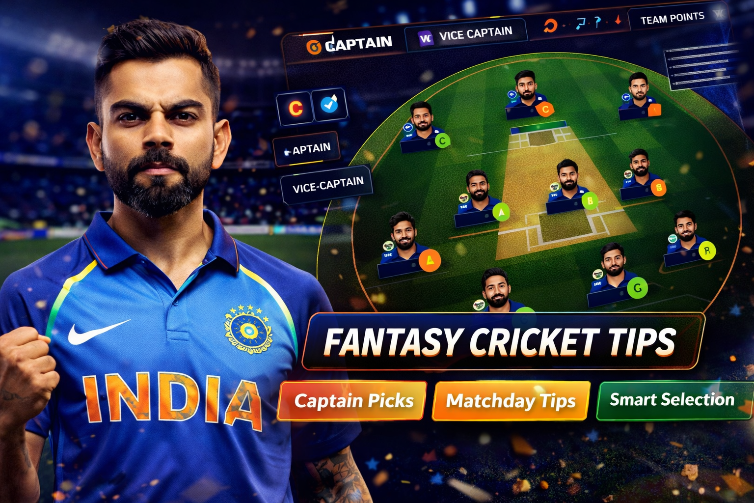 fanmojo11 fantasy cricket pick checklist